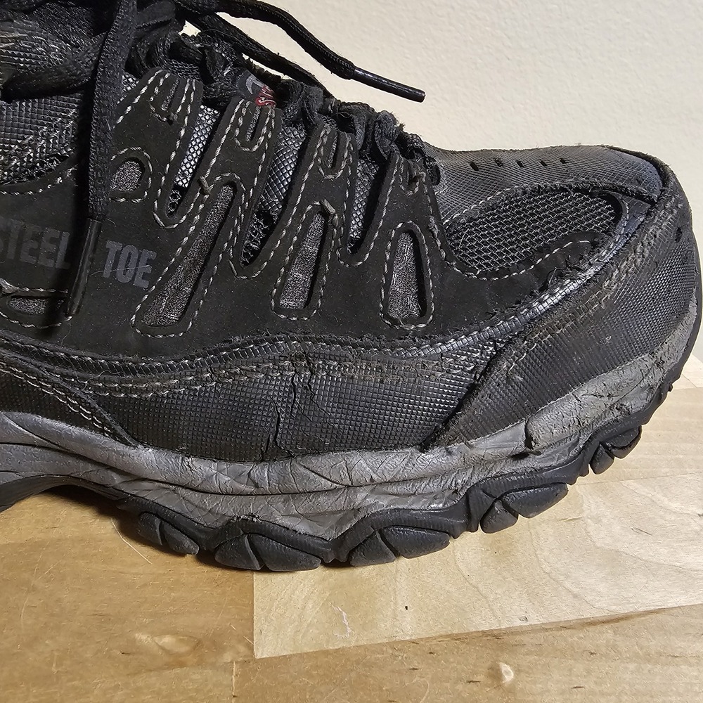 Skechers Steel Toe Work Shoes 77055W 4E Extra Wide Width Memory Foam Mens Sz 9 - Picture 8 of 12